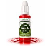 CaplinTec Drain Tracing Dye | Red Liquid Leak Detection Dye for Plumbing & Pipe Testing Diagnostics | Water Leak Detector Agent | Non-Toxic & Safe for All Drainage Systems (15ml)