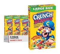 Cap'n Crunch Cereal, Crunchy Berries, 16.8 Ounce Boxes (Pack of 4)