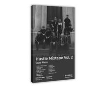 Capo Plaza Art Poster Hip Hop Music Album Hustle Mixtape Vol 2 Cover Tracklist Rapper Singer Fans Gift Room Decor Canvas Poster Wall Art Decor Print Picture Paintings for Living Room Bedroom Decoratio