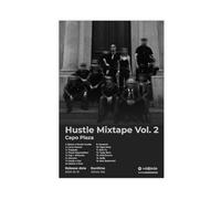 Capo Plaza Art Poster Hip Hop Music Album Hustle Mixtape Vol 2 Cover Tracklist Rapper Singer Fans Gift Room Decor Canvas Poster Bedroom Decor Landscape Office Room Decor Gift 24x36inch(60x90cm)