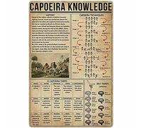 Capoeira Knowledge Metal Signs Brazilian War Dance Anatomy Posters Wall Decor Dance Lovers Home Decor Bedroom Decor Plaque 8x12 Inches