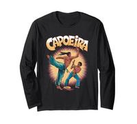 Capoeira Martial Arts Silhouettes Design Long Sleeve T-Shirt