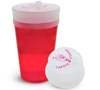 Capote2Verre Set of 5 Anti Spike Drink Covers - Drink Protector from Spiking - Reusable Cup Lid for Festivals & Parties - Fits All Glasses - Hygienic & Easy to Carry