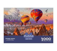 Cappadocia Balloon Valley Wooden Jigsaw Puzzle Waterproof 1000 Piece Puzzles for Adults Impossible Challenging Games