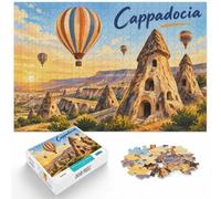 Cappadocia Hot Air Balloons and Fairy Chimney Jigsaw Puzzle, 1000 Piece | For calm afternoons: Adult jigsaw puzzle with 1000 pieces offers a rewarding way to unwind at home.