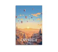 Cappadocia Turkey Vintage Travel Poster Room Aesthetic Print Art Wall Painting Canvas Modern Bedroom Decor 20x30inch(50x75cm)