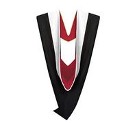Cappe Diem Master Graduation Hood WHITE: Master of Arts (M.A.) in English, History, etc. (Various College Colors), Red/Black, Default