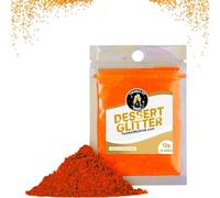 Cappstan UK® 12g Halloween Dessert Orange Dust Edible Glitter | For Edible Cake Decorations | Ideal for Halloween Cake Decoration | Edible Glitter for Cake Decorating | Powder Dust Colouring