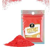 Cappstan UK® 12g Red Edible Glitter for Cakes | Party Cake Topper | Halloween Cake Decorations | Red Edible Glitter | Food Powder Dust Colouring