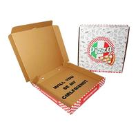 Cappstan UK Will You Be My Girlfriend? Pizza Box - Creative Proposal Box for Her - 12" Romantic Pizza with Hidden Message - Fun Way to Ask Someone Out - Girlfriemd Propsal Idea - 1pcs