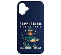 Cappuccino Assassino Tralalero Tralala Italian Brainrot Meme Case for iPhone 16 Plus