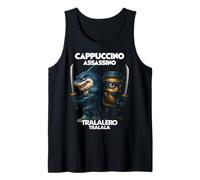 Cappuccino Assassino Tralalero Tralala Italian Brainrot Meme Tank Top