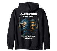 Cappuccino Assassino Tralalero Tralala Italian Brainrot Meme Zip Hoodie