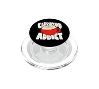 Cappuccino Coffee Minimalist Badge Patch PopSockets PopGrip for MagSafe