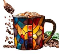 Cappuccino Coffee Mug - Ceramic Book Themed Mug, Cappuccino Mugs | Mug With Handle For Reading Time, Bookstore, Study Table, Coffee, Morning Tea,