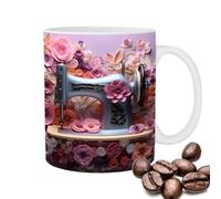 Cappuccino Cup - Ceramic Drinkware Handle, Colorful Porcelain Mug | Large Floral Coffee Cup Dishwasher Microwave Safe Setup Suitable Kitchen Tea Milk Cocoa Gift Men Women Vintage Style Coffee Cups Set