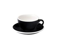 Cappuccino cup with a saucer Loveramics Egg Black, 200 ml