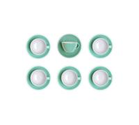 Cappuccino cup with a saucer Loveramics Egg Mint, 6 x 200 ml