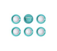 Cappuccino cup with a saucer Loveramics Egg Teal, 200 ml, 6 pcs.