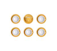 Cappuccino cup with a saucer Loveramics Egg Yellow, 200 ml, 6 pcs.