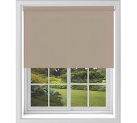 Cappuccino Plain Dim Out Fabric Roller Blind Made To Measure Maximum of 210cm Width All Fitting Included Easy FIt Child Safe