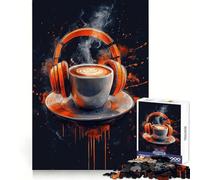 Cappuccino Vibes with Beat 1000 Piece Jigsaws for Adults Puzzle Brain Wellness Time Well Spent Perfect Lock Birthday Present (50x75cm)