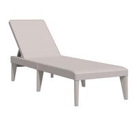 (cappuccino) vidaXL Sun Lounger Daybed Chaise Lounge Bed Outdoor Sun Bed Cappuccino PP