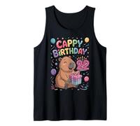 Cappy 22nd Birthday Capybara Lover Cute Party Girls Boys Tank Top