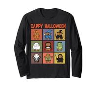 Cappy Halloween Funny Capybara Costumes Cute Spooky Animals Long Sleeve T-Shirt