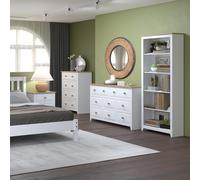 Capri 3 Drawer Chest - H80.5cm x W83.5cm x D43.5cm Core Products White One Size