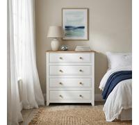 White & Pine Chests Bedside Bookcase Beds - Capri Collection Easy Home Assembly