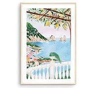 Capri Art Print, Italy Art Print, Amalfi Coast, Travel Gift, Travel Poster, Italian Coast, Housewarming, Wedding Gift (Unframed) (16x24)
