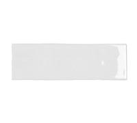 Capri Bathroom Wall Tiles Porcelain Glossy Brick Effect Shape Gloss Finish-65 x 200mm- Box of 27 - White Blanco