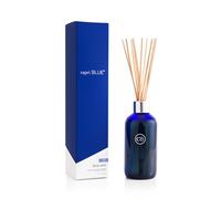 Capri Blue Blue Jean Reed Diffuser Set - Includes Reed Diffuser Sticks, Fragrance Oil, and Glass Bottle - Luxury Scented Room Fresheners - Cobalt Blue (8 fl oz)