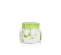 Capri Blue Honeydew Crush Scented Candle - Modern Marble Petite Signature Jar Candle - Luxury Aromatherapy Candle - Single Wick Soy Candle - Limelight Colored Candle with Marble Design (8 oz)