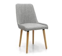 Capri Flax Effect Grey Weave Dining Chair Shankar Grey One Size