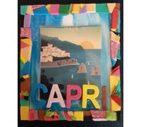 Capri Island Italia Italy Fridge Magnet handmade mosaic idea travel holidays 6x7 Cm APPROX