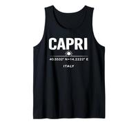 Capri Italy Coordinates Mediterranean Island Design Tank Top