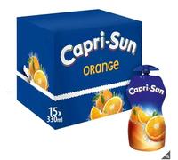 Capri Sun Orange Juice Drink | Made with Spring Water | Resealable | Suitable for Vegans | 15 x 330ml