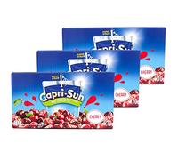 Capri-Sun - Pack of 3 Capri Sonne Cherry - Caprisonne Cherry Value Pack (10 x 0.2 Litres) Perfect for On the Go 100% Refreshment Thanks to Fruity Cherry Flavour