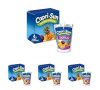 Capri-Sun Tropical Kids' Juice Drink (4 x 200ml) Made with Real Fruit Juice - No Artificial Ingredients - Vegan, Gluten Free (Pack of 4)