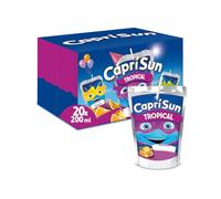 Capri-Sun Tropical Kids Juice Drink, Party Pack, 20x200ml | Exotic blend of lemon, orange, apple, pineapple and passion fruit; made with real fruit juice; no artificial ingredients