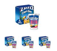 Capri-Sun Zero Jungle Kids' Juice Drink (4 x 200ml), No Added Sugar - Made with Real Fruit Juice - No Preservatives, Artificial Colours, or Flavours - Vegan, Gluten Free (Pack of 4)