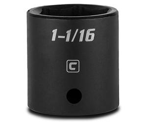 Capri Tools 1-1/16-Inch Shallow Impact Socket, 1/2-Inch Drive, 6-Point, SAE