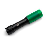 Capri Tools 1/2 in. Drive Extended Wheel Lug Nut Socket with Non-marring Protective Sleeve, 22 mm
