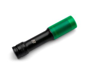 Capri Tools 1/2 in. Drive Extended Wheel Lug Nut Socket with Non-marring Protective Sleeve, 22 mm