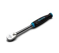 Capri Tools 1/2 in. Drive Fine 90-Tooth Ratchet, Ergonomic Soft Grip, 11 in. Long