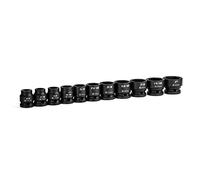 Capri Tools 1/2 in. Drive Stubby Impact Socket Set, SAE, 3/8 to 1 in, 11-Piece