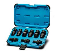 Capri Tools 1/2 in. Drive Universal Impact Socket Set, 7/16-15/16 in. SAE, 9-Piece