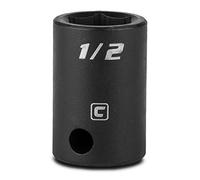Capri Tools 1/2-Inch Shallow Impact Socket, 3/8-Inch Drive, 6-Point, SAE